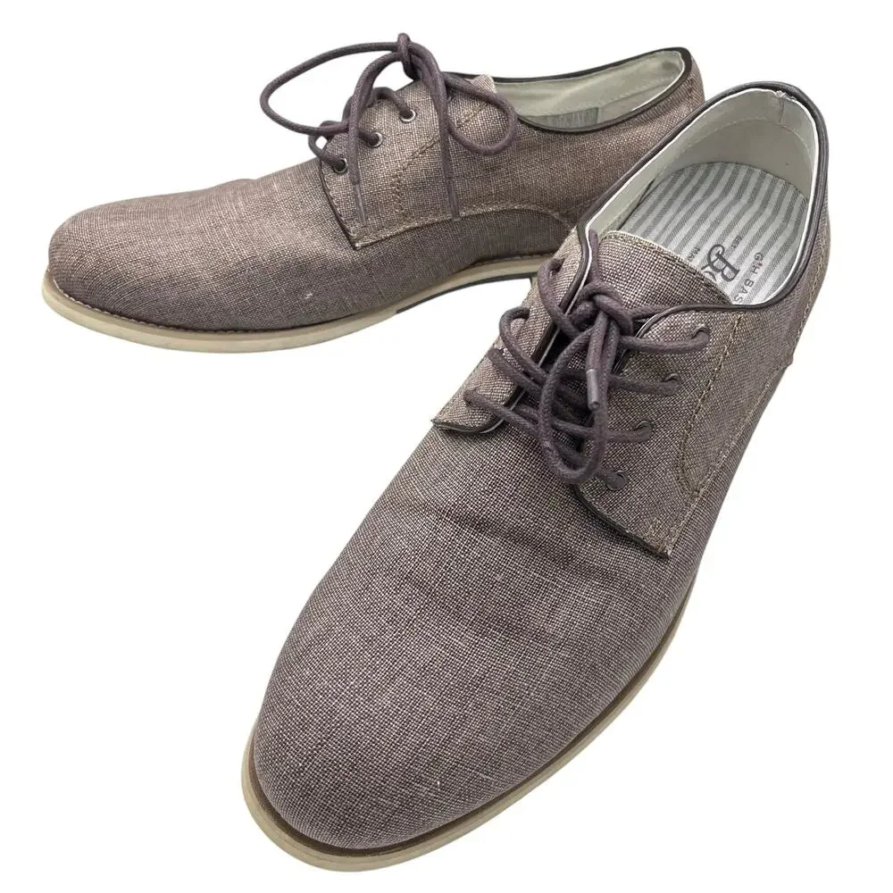 G.H. Bass Men’s Oxford Loafers 9.5 Textured Fabric Uppers “Liam” Style